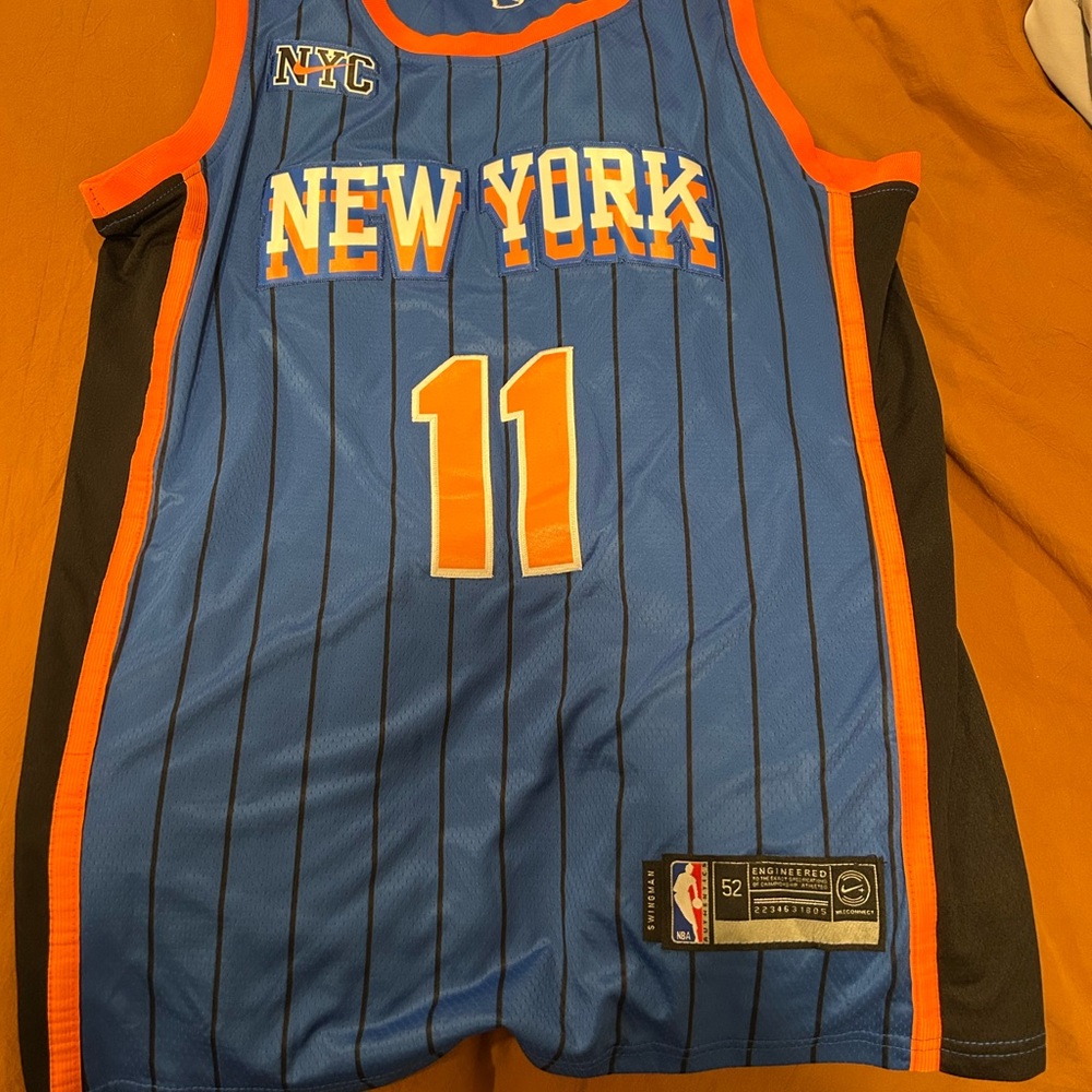 New York Knicks City Edition Away Jersey #11 Jalen Brunson. Not Official